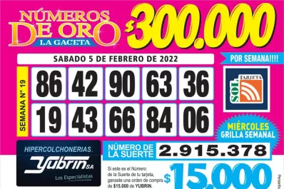 Los Números de Oro de LA GACETA