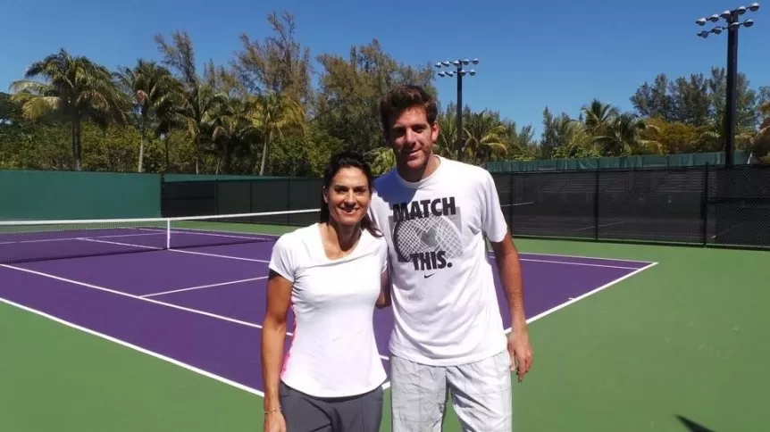 Gabriela Sabatini a Juan Martín Del Potro: Disfrutamos mucho verte jugar