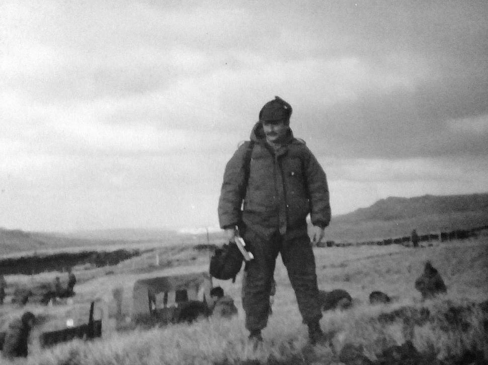 EL MAYOR OSCAR JAIMET EN SUELO MALVINENSE.