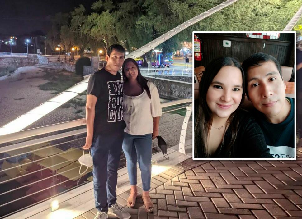 UNA DÉCADA DE AMOR. Jimena y Víctor enamorados en sus vacaciones por Argentina, luego de haber pasado más de dos años sin salir de Perú. 