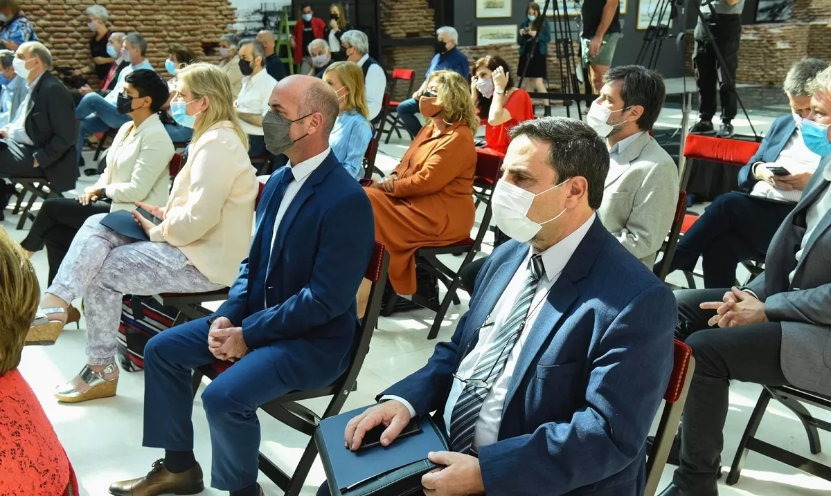 EN EL MUSEO DEL BICENTENARIO. Medina Ruiz y Lichtmajer estuvieron presentes en el acto que encabezó el presidente Alberto Fernández. 