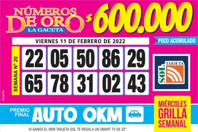 Los Números de Oro de LA GACETA