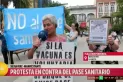 Un reducido grupo se manifestó en el microcentro por el pase sanitario que rige en Tucumán