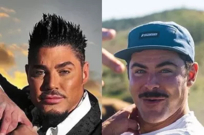 Compararon a el rostro de Zac Efron con Ricardo Fort y fue tendencia en las redes