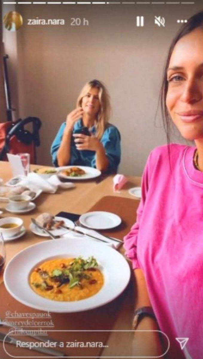 DESPINTADA. Mery del Cerro, Zaira Nara y Paula Chaves vivieron un fin de semana de amigas, sin la 