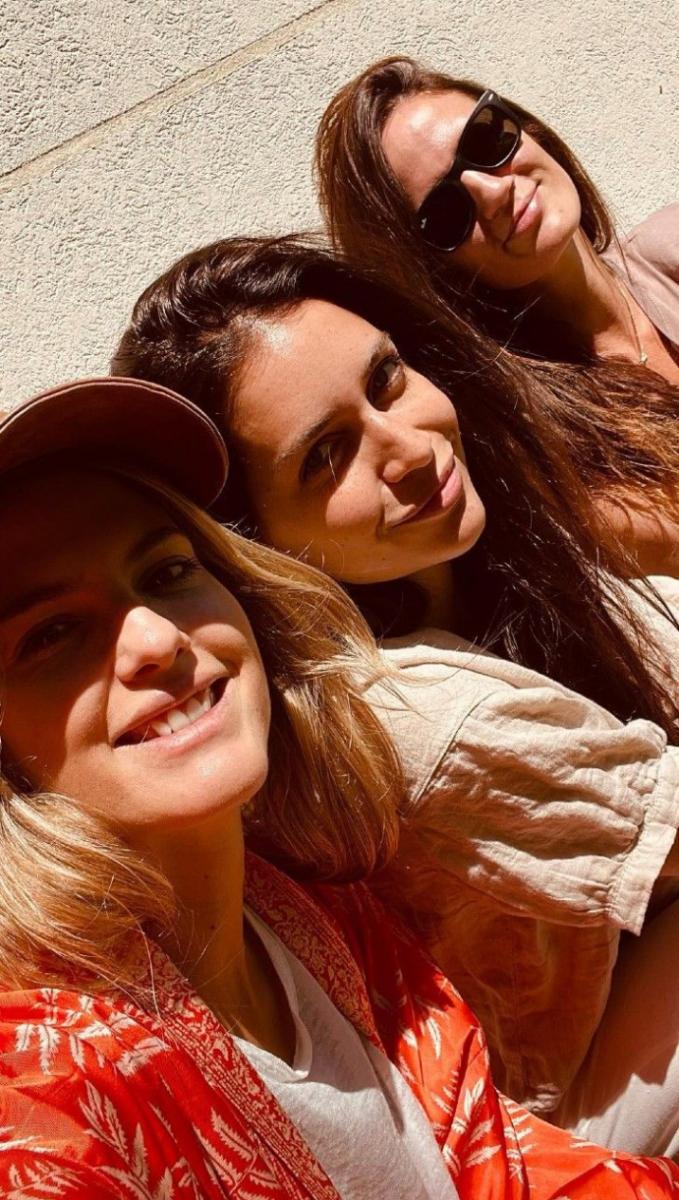 DESPINTADA. Mery del Cerro, Zaira Nara y Paula Chaves vivieron un fin de semana de amigas, sin la 