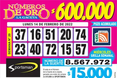 Los Números de Oro de LA GACETA