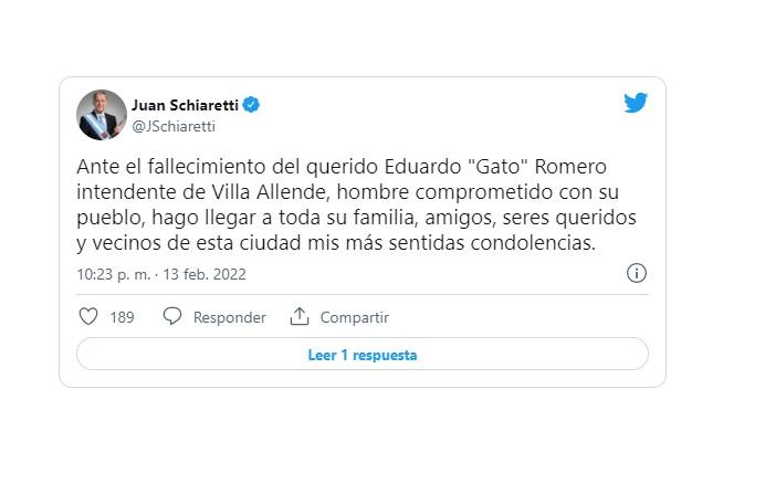 Falleció Eduardo “el Gato” Romero, histórico golfista e intendente de Villa Allende