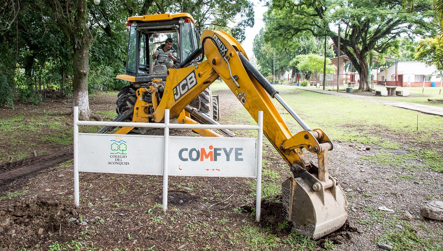 OBRAS. La Municipalidad de Yerba Buena trabaja en la apertura de la calle Maderuelo, que comunicará las avenidas Aconquija y Perón.