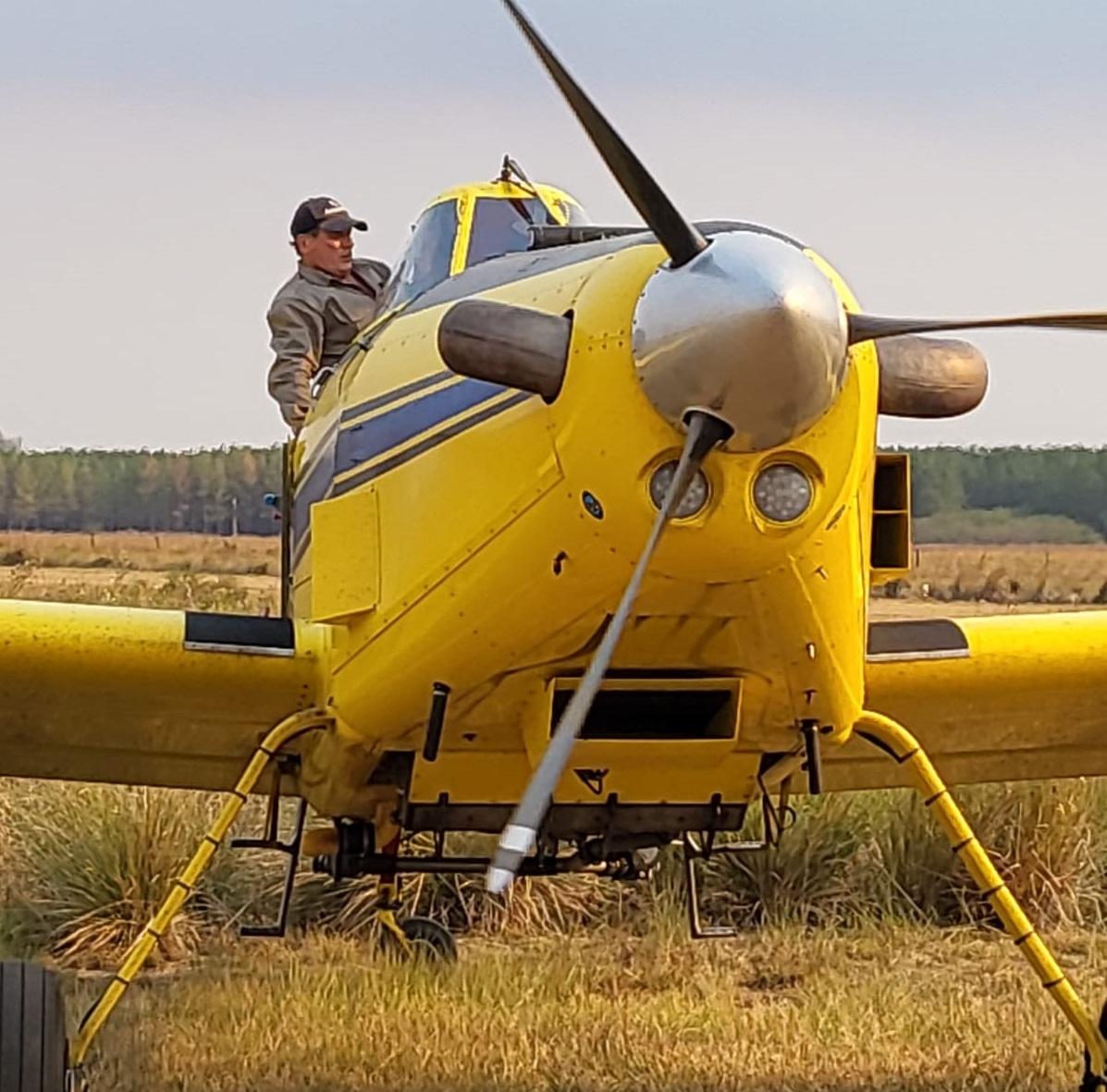 A PUNTO DE DESPEGAR. Tucumán colaboró con Corrientes con el envío de aviones hidrantes. 