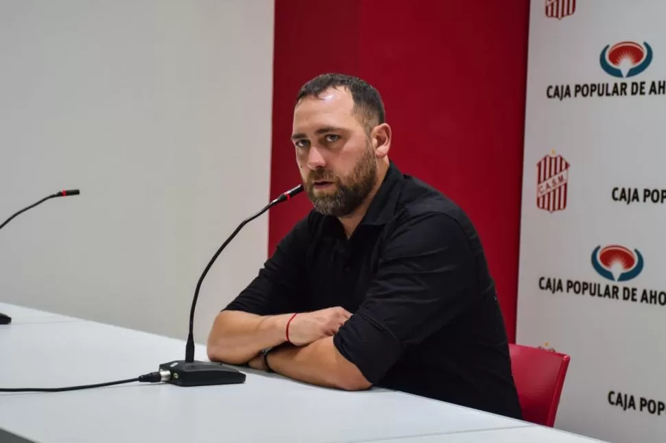 TRANQUILIDAD, SEGURIDAD Y CONFIANZA. Más allá que San Martín no logró ganar en su primer juego como local de la temporada, De Muner se fue conforme y aseguró que al equipo le irá bien en el torneo.  