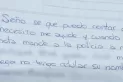 Usó el cuaderno de su hijo para denunciar que era víctima de violencia de género y pedir ayuda