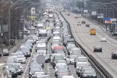 Así huía la gente de Ucrania, ni bien empezaron los bombardeos