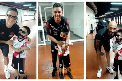 Conocé la historia del niño ciego de 7 años, fanático de River, que conoció a Gallardo