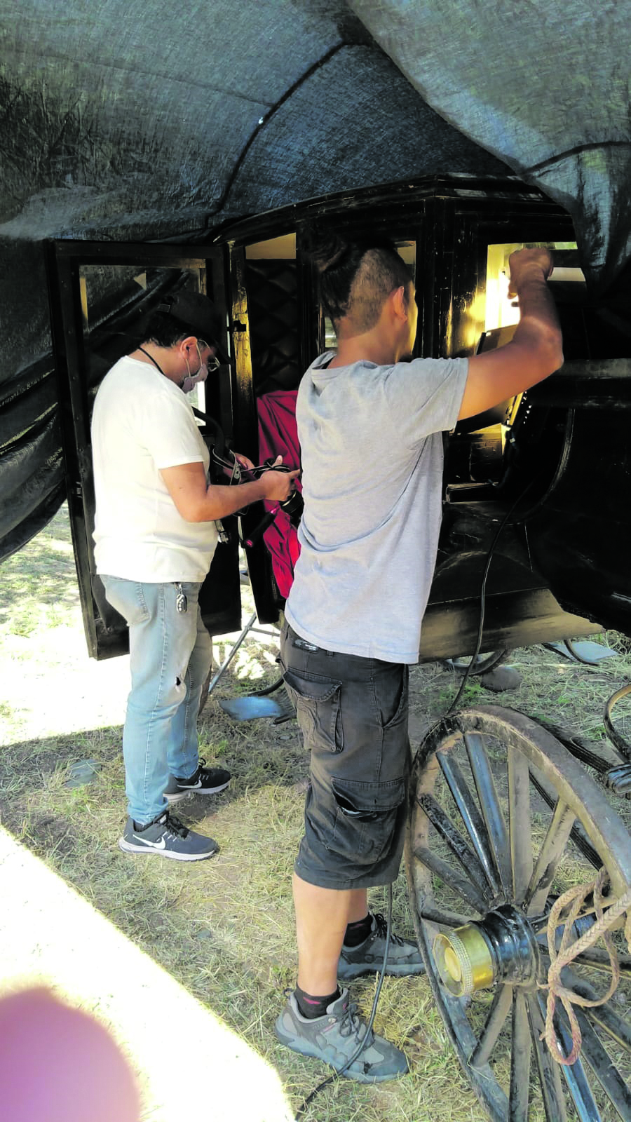 LA DILIGENCIA. Vehículo en que fue capturado y llevado a Metán.