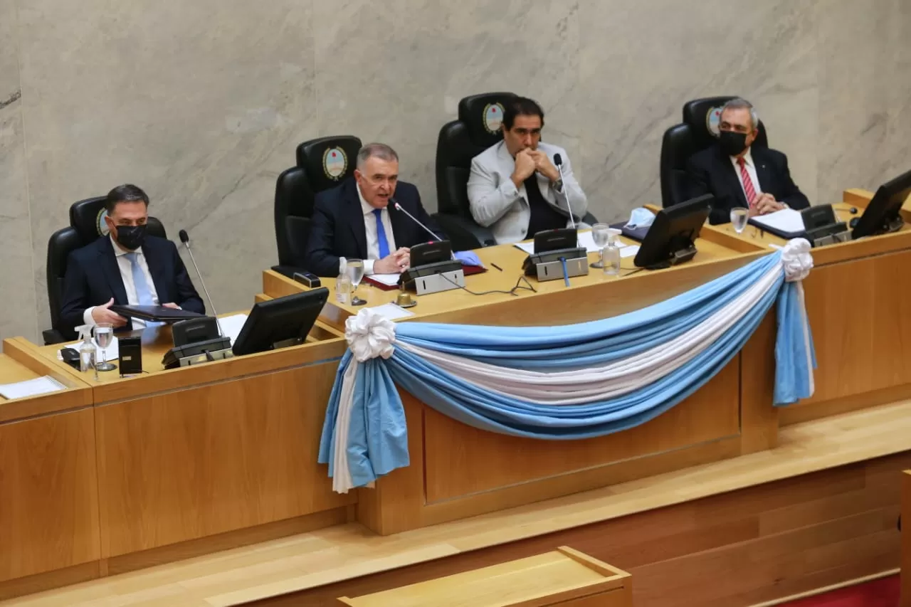 EN LA LEGISLATURA. Jaldo brindó su primer discurso de apertura de sesiones. Foto: LA GACETA / Juan Pablo Sánchez Noli