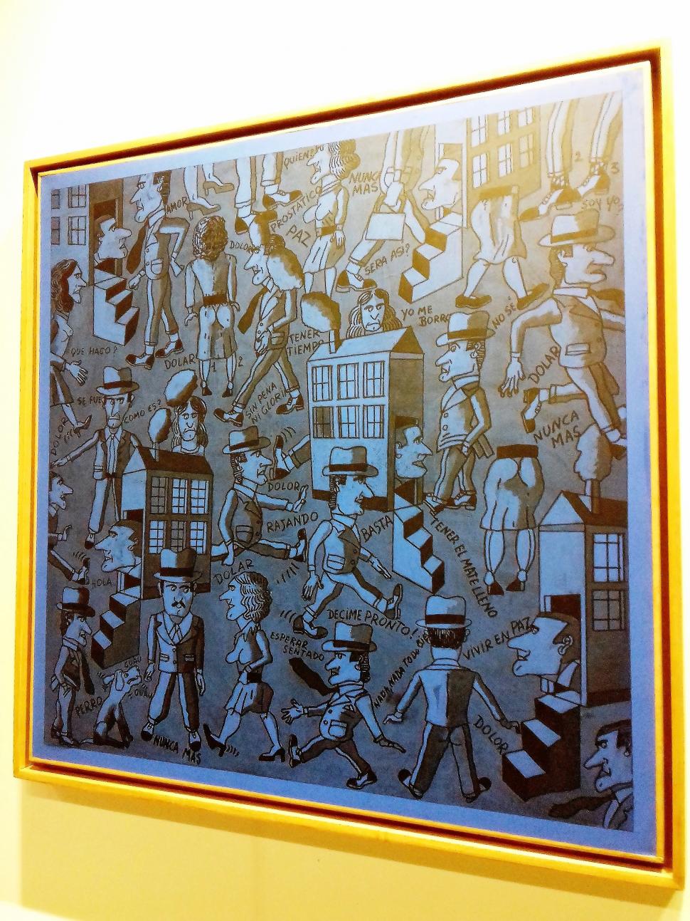 MIRADA A LA SOCIEDAD. Una de las clásicas obras del artista cordobés.