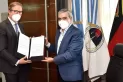 Alfaro recibió al embajador de Alemania en la Argentina