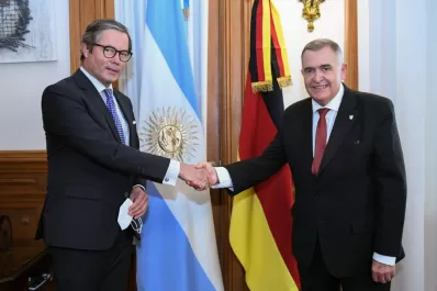 Jaldo recibió al embajador de Alemania en la Casa de Gobierno