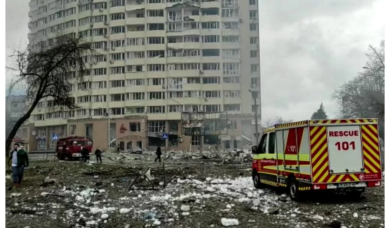 Así quedó la zona de Chernigov bombardeada por Rusia