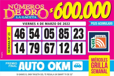 Los Números de Oro de LA GACETA