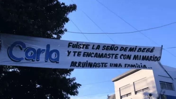 El escrache. Foto Facebook