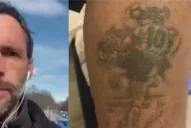 Video: un tatuaje de Maradona salvó a un grupo de periodistas en Ucrania