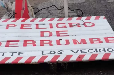 Tras el temporal de lluvia se agravó la situación en el canal Caínzo