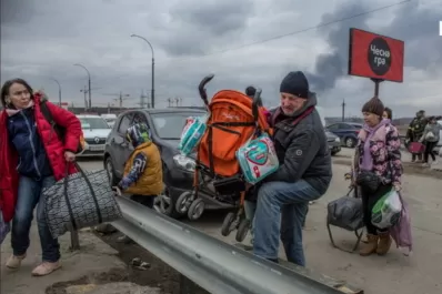 Hay 2 millones de refugiados luego de 12 días de bombardeos de Rusia a Ucrania