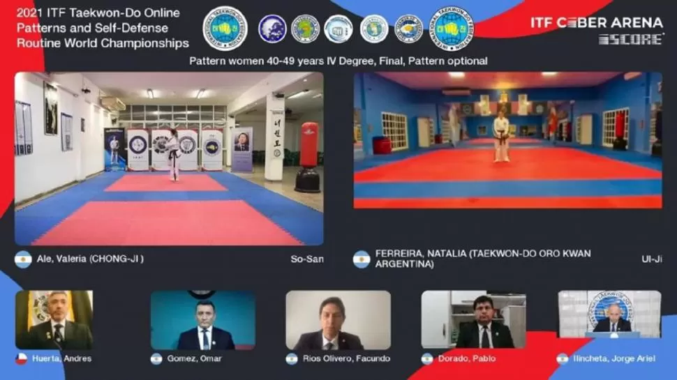 PREFIERE EL ESTADIO. Ale en el Mundial online fue examinada por tres jueces de Argentina y uno de Chile.  