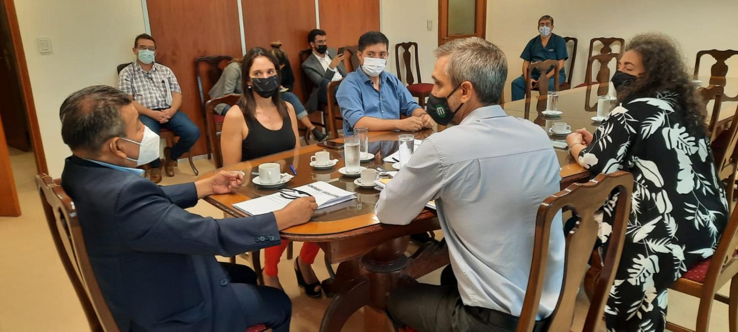 EN COMISIÓN. Los legisladores de Salud Pública se reunieron hoy, presididos por Ramírez. Foto: Prensa Legislatura de Tucumán