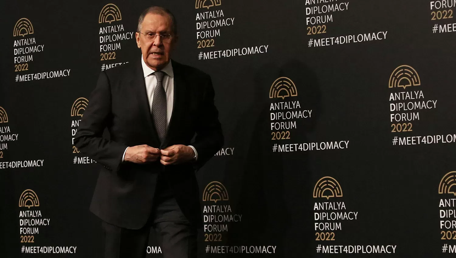 Sergei Lavrov, ministro de Relaciones Exteriores de Rusia.