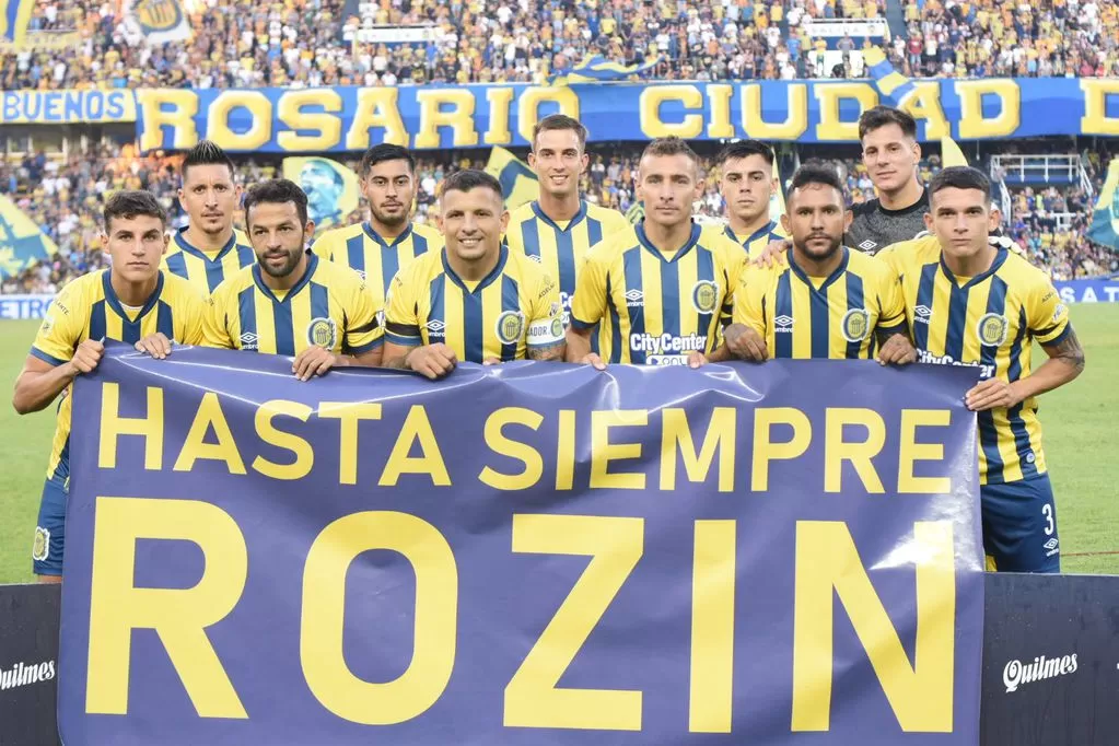 Rosario Central y el homenaje al periodista Gerardo Rozín. (Prensa Rosario Central).