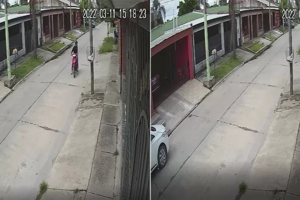 Detuvieron a un motochorro por robarle el celular a un no vidente