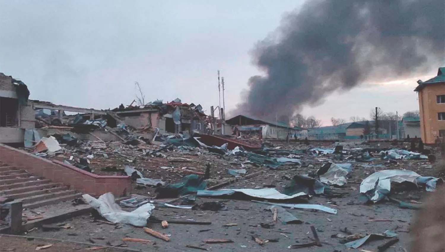 EL OESTE. La base militar de Yavoriv suele recibir a personal de países de la OTAN.