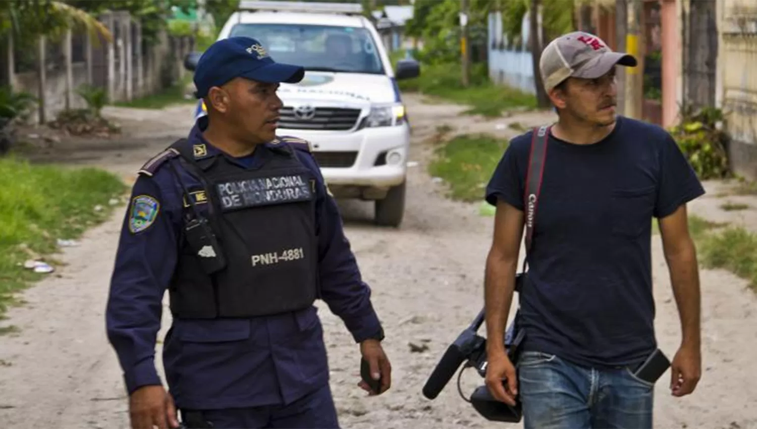 EN HONDURAS. Renaud recorrió los barrios más peligrosos del país centroamericano. 