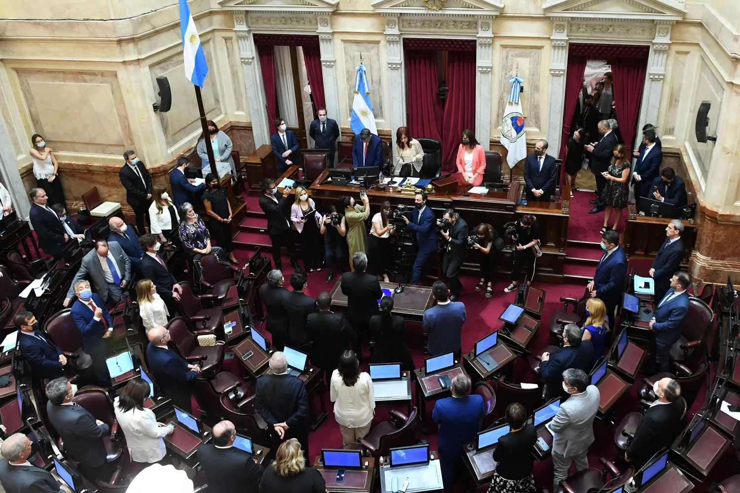 Cámara de Senadores de la Nación. Foto: Twitter @SenadoArgentina