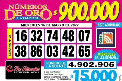 Los Números de Oro de LA GACETA