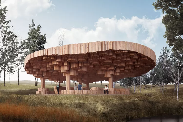 EN MADERA. Pabellón para el Tippet Rise Art Center (Montana, EEUU). 