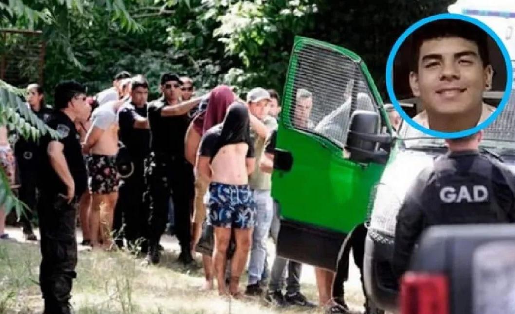 Los rugbiers al momento de su detención