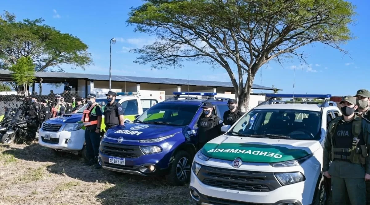 El intendente Najar recorrió el predio de la Policía Federal, que estrenó helipuerto