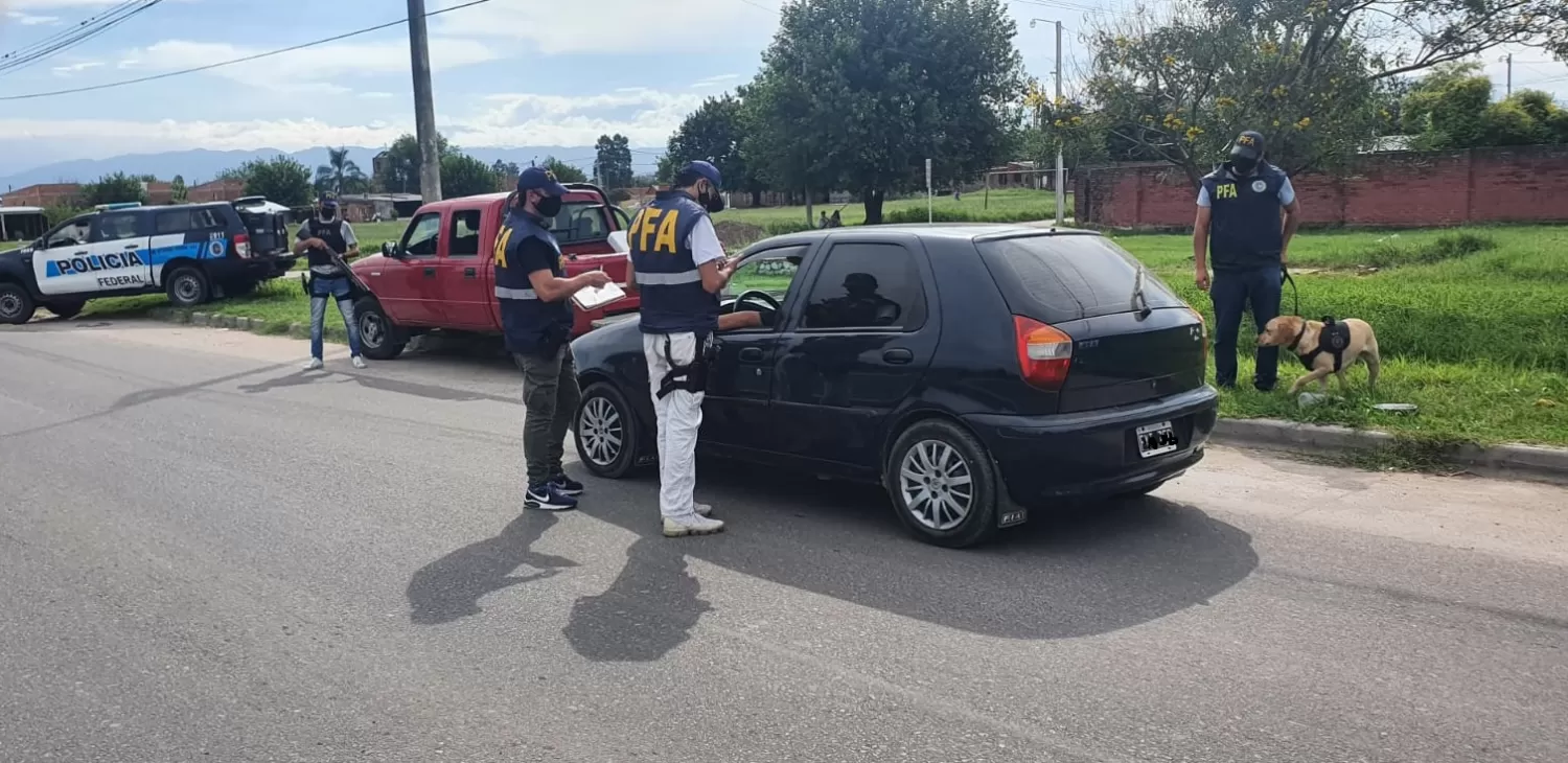 Control de la Policía Federal en Alderetes. FOTO ILUSTRATIVA