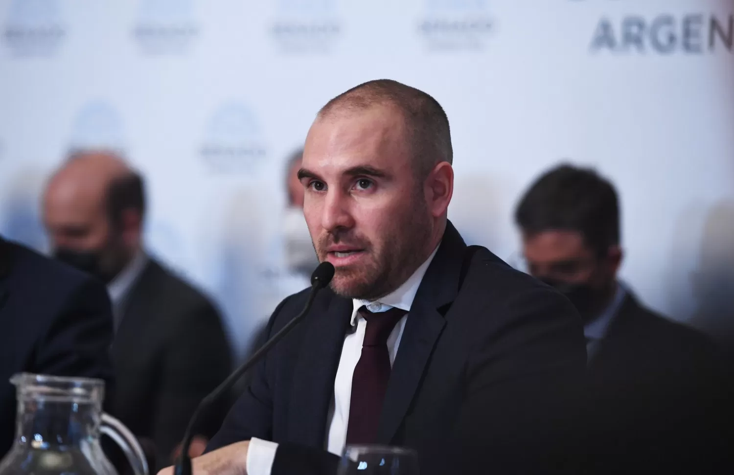 EN LA CÁMARA ALTA. Martín Guzmán, ministro de Economía, expone sobre el acuerdo con el FMI. Foto de Prensa Senado