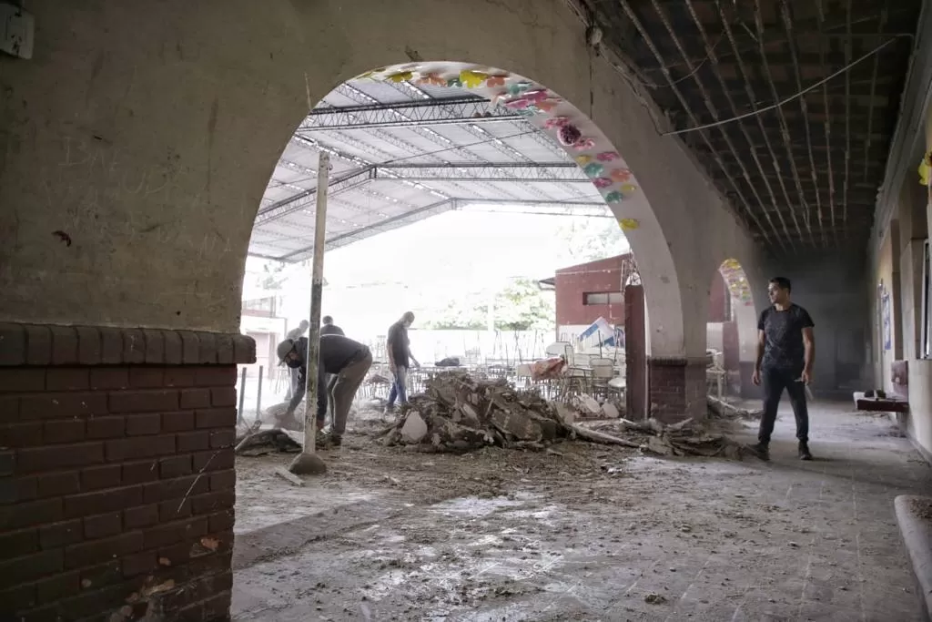 Obras en la escuela Ciudadela.