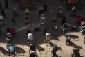 Conmovedora protesta: cochecitos vacíos por los niños muertos en Ucrania