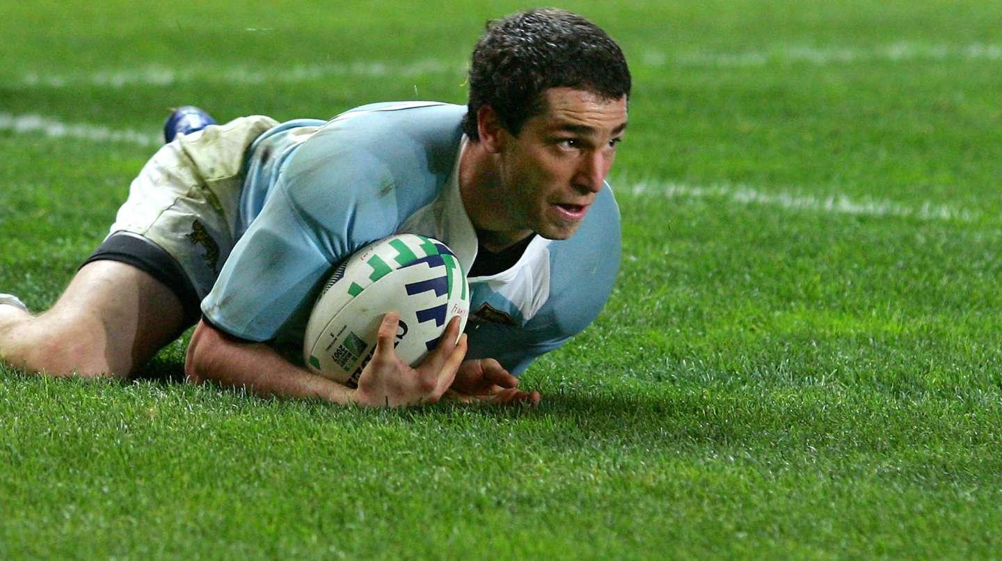 Federico Aramburu, cuand jugaba en Los Pumas.