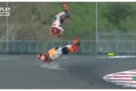 Video: la impactante caída que dejó afuera a Marc Marquez del Moto GP