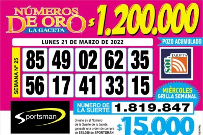 Los Números de Oro de LA GACETA