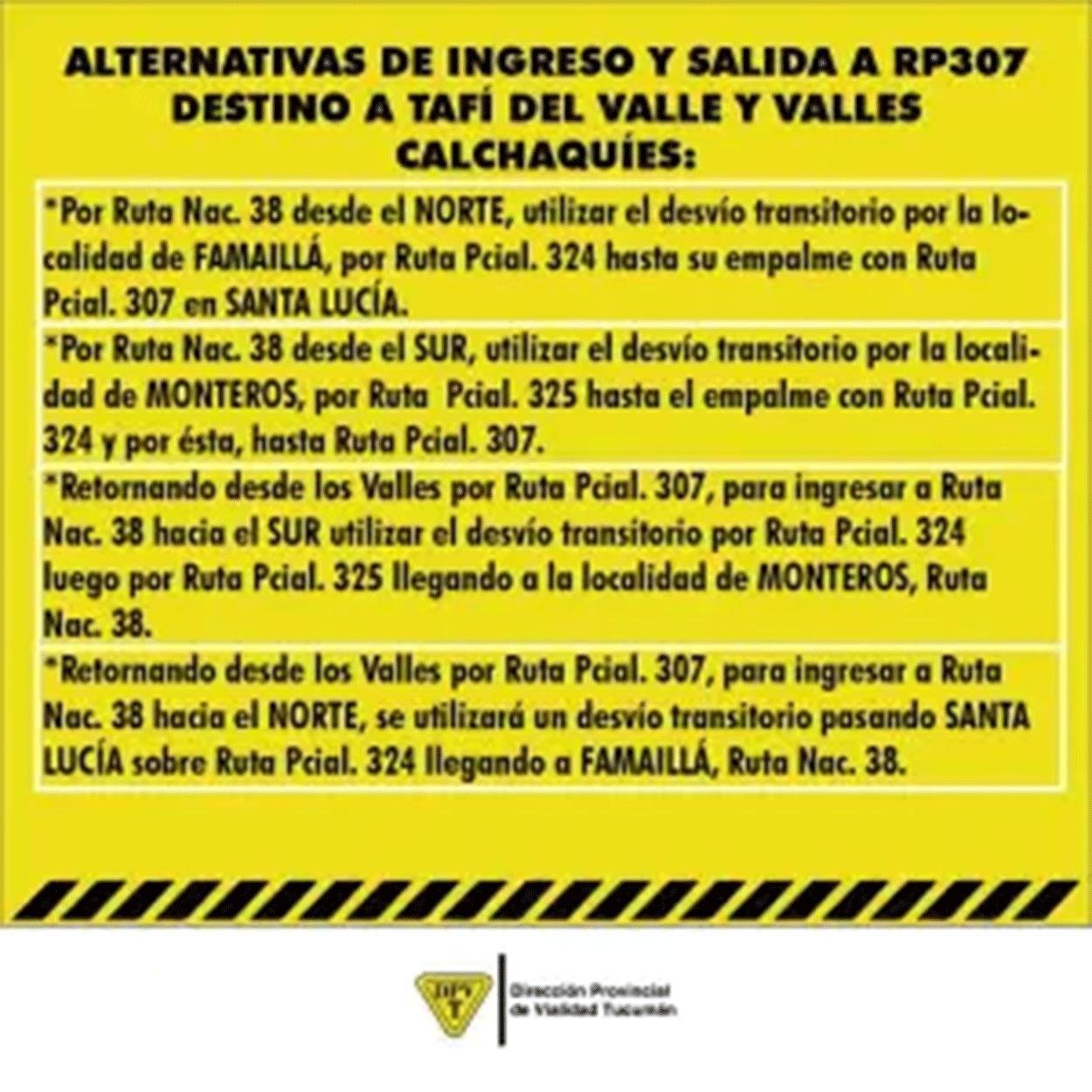 Con el puente de Acheral en obra: ¿Cuáles son las alternativas para subir y bajar de Tafí del Valle?