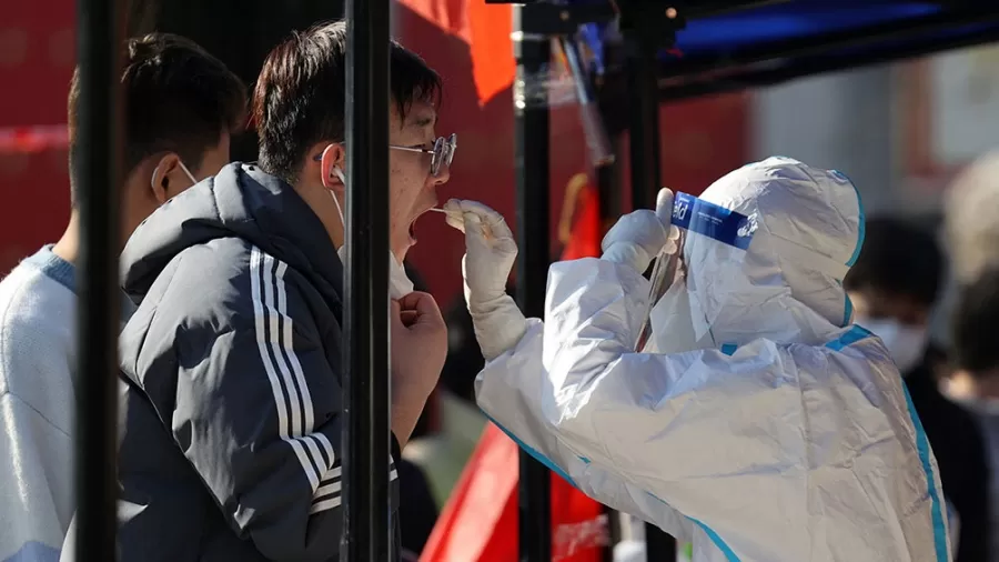 Brote de coronavirus en China.  Foto: AFP